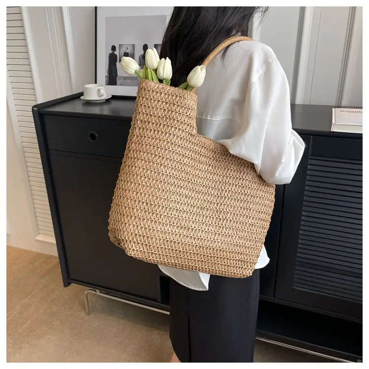 New Summer Straw Shoulder Bag Large Capacity Women — feature 44