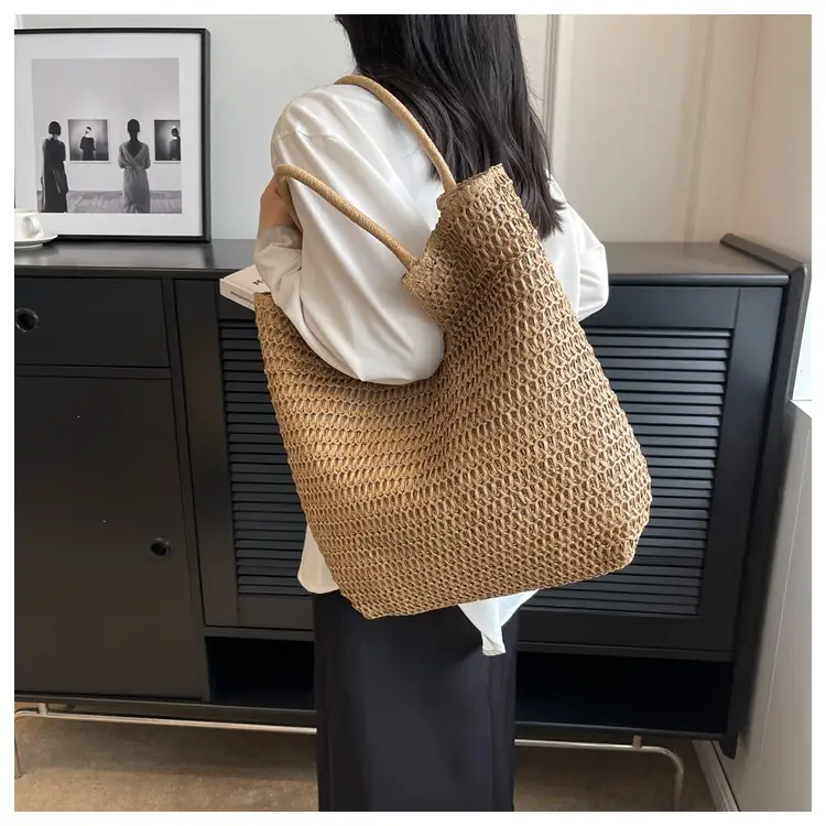 New Summer Straw Shoulder Bag Large Capacity Women — feature 45