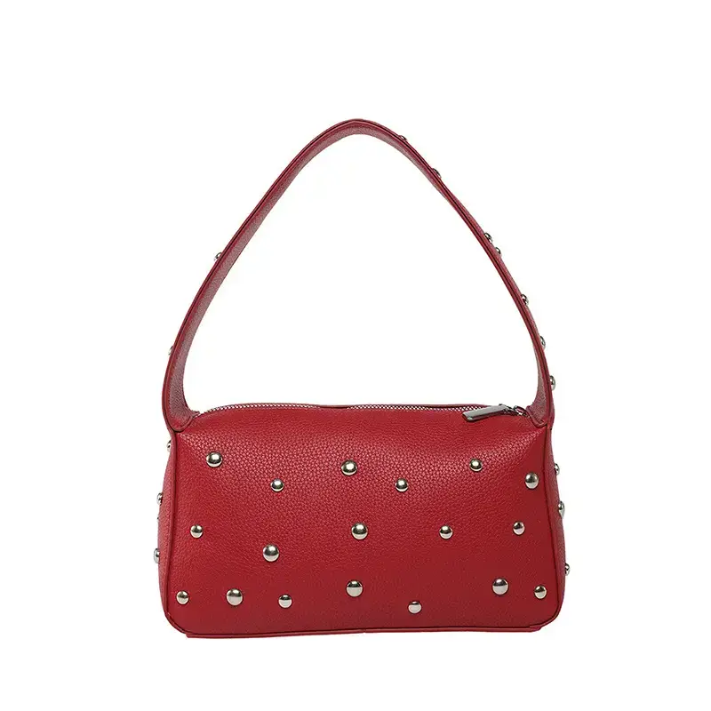 Pink Rivet Handbag Women Summer 2025