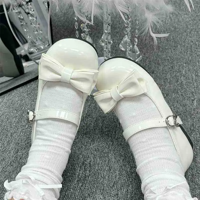 Mary Jane Slip-On Small Leather Shoes Jk Uniform Flats British Style Loafers for Women 2025 Bow Lolita - Image 6