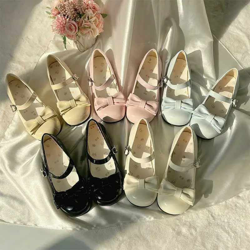 Mary Jane Slip-On Small Leather Shoes Jk Uniform Flats British Style Loafers for Women 2025 Bow Lolita — feature 7