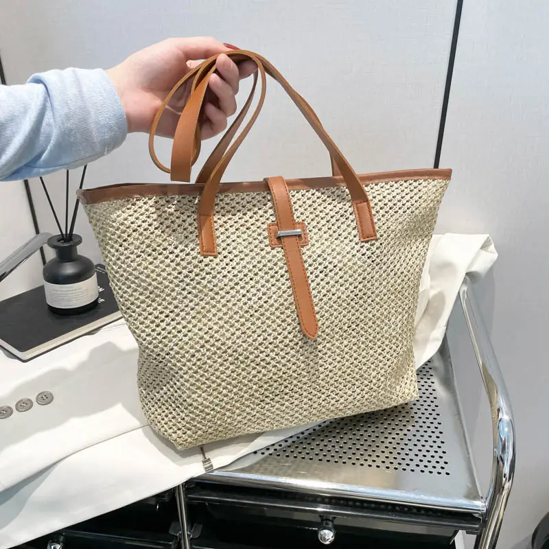 Fashionable Woven Shoulder Bag 2025 New Large Capacity - Image 6