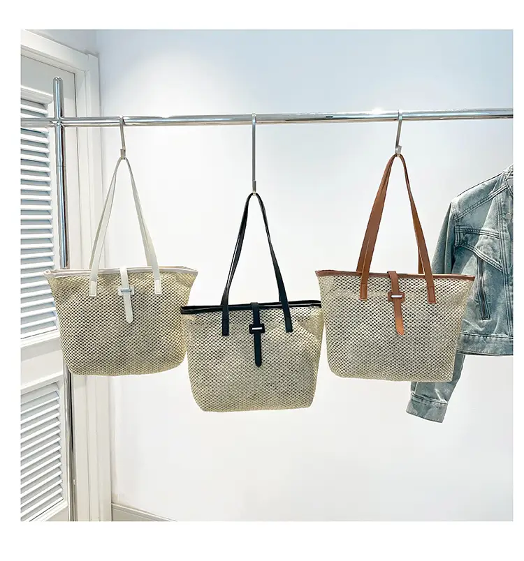 Fashionable Woven Shoulder Bag 2025 New Large Capacity — feature 25