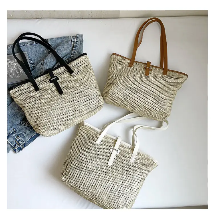 Fashionable Woven Shoulder Bag 2025 New Large Capacity — feature 8