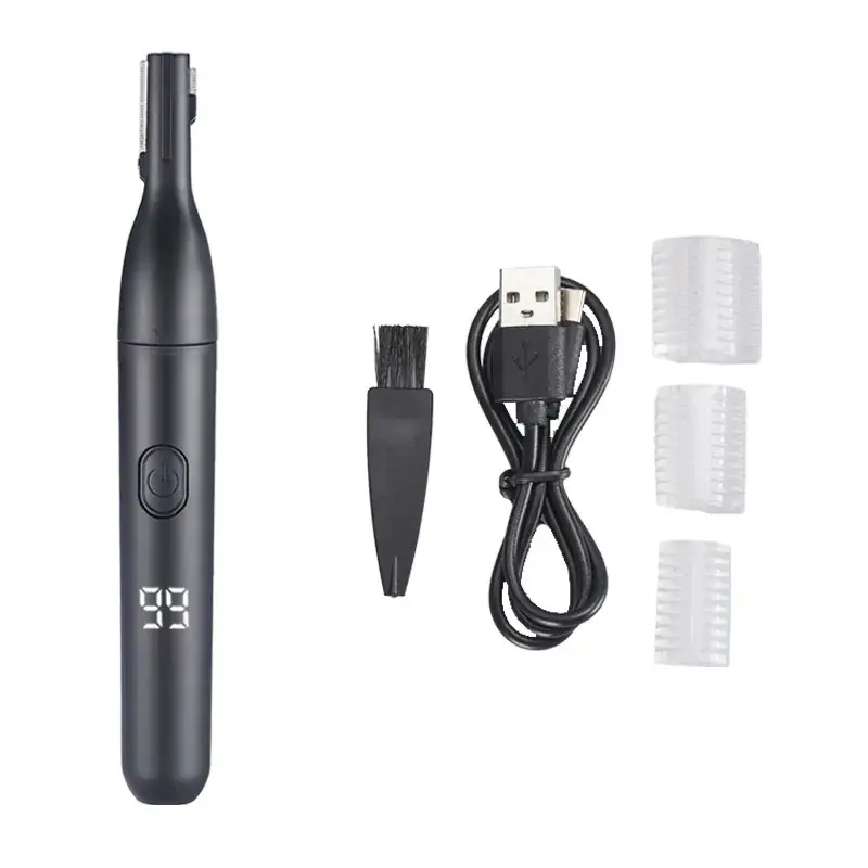 Digital Eyebrow Trimmer with USB Charging & 4 Blades - Image 2