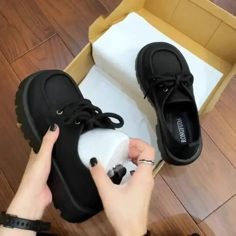 2025 Black Mary Jane Loafers Women's Small - Image 6