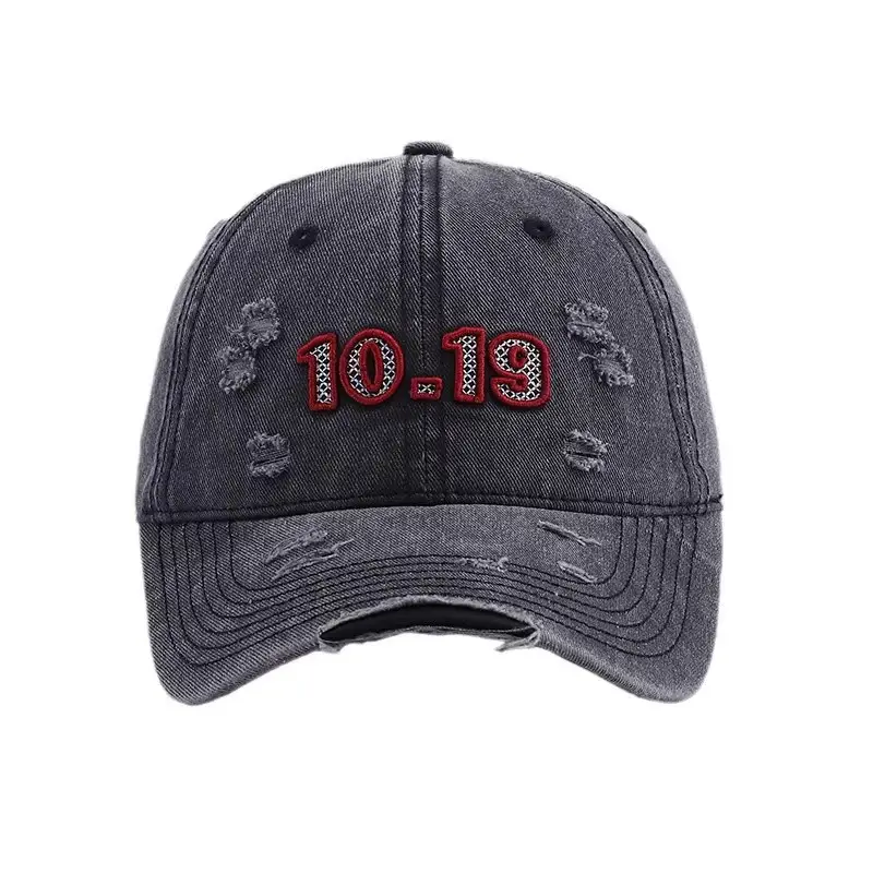 Men Embroidered 10-19 Baseball Cap White - Image 11