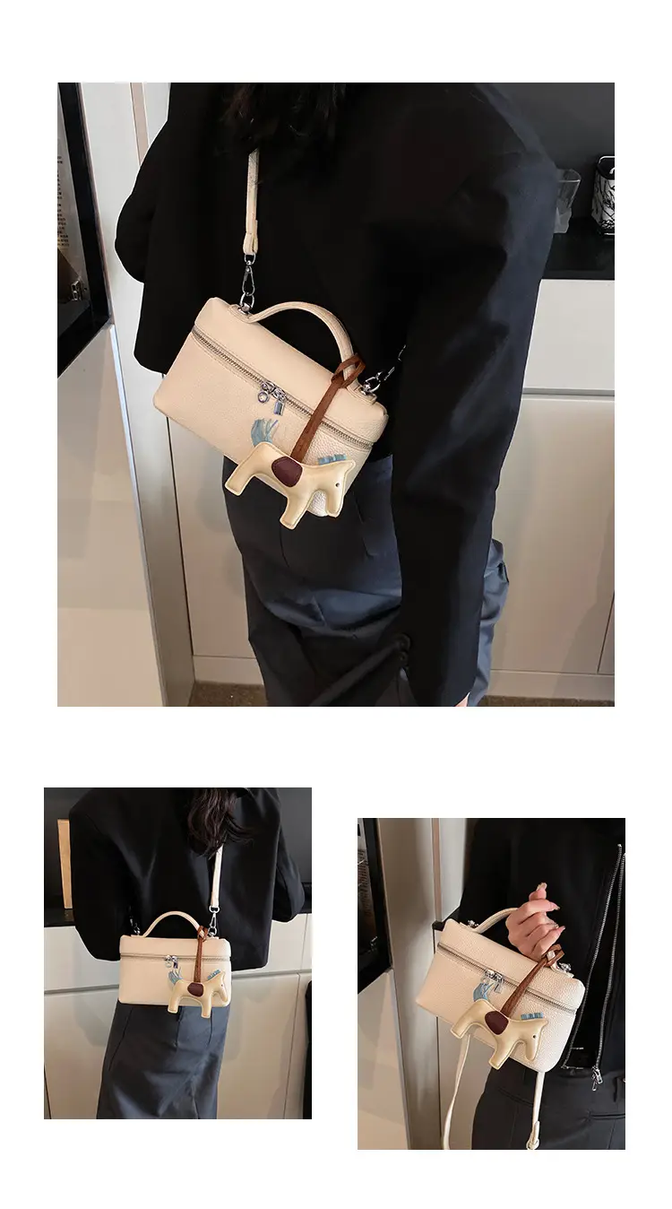 Women's Cream Elephant Design Shoulder Bag 2025 — feature 13