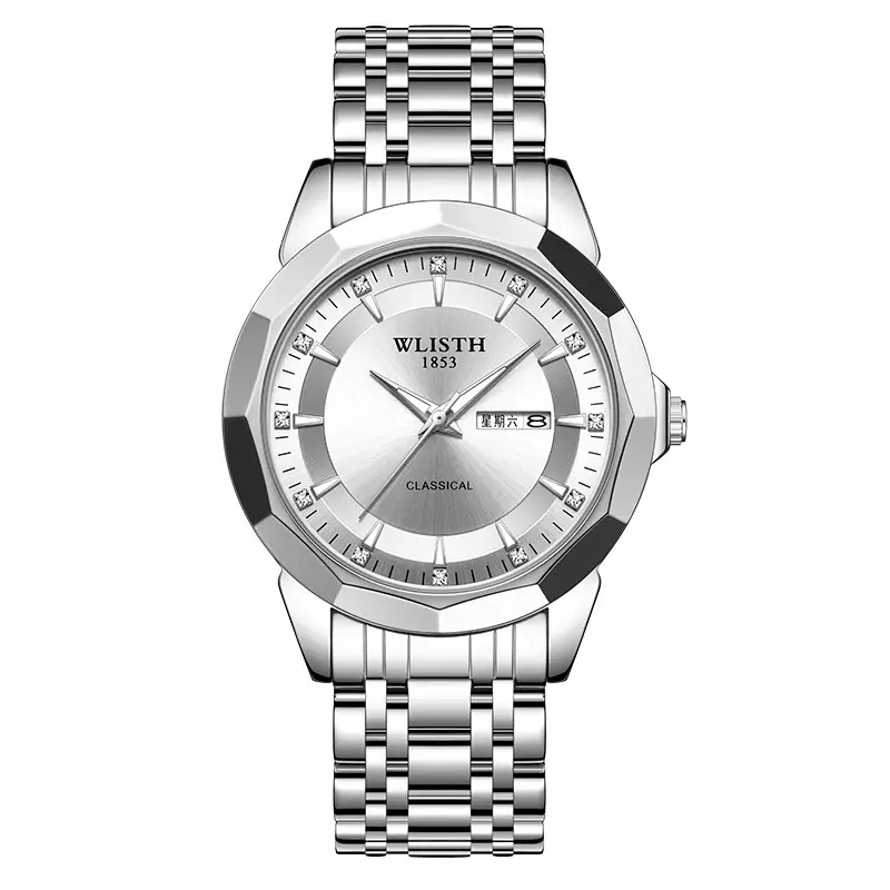 Men's Stainless Steel Quartz Watch with Belt - Image 5