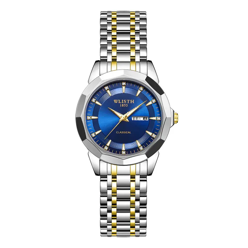 Men's Stainless Steel Quartz Watch with Belt - Image 6
