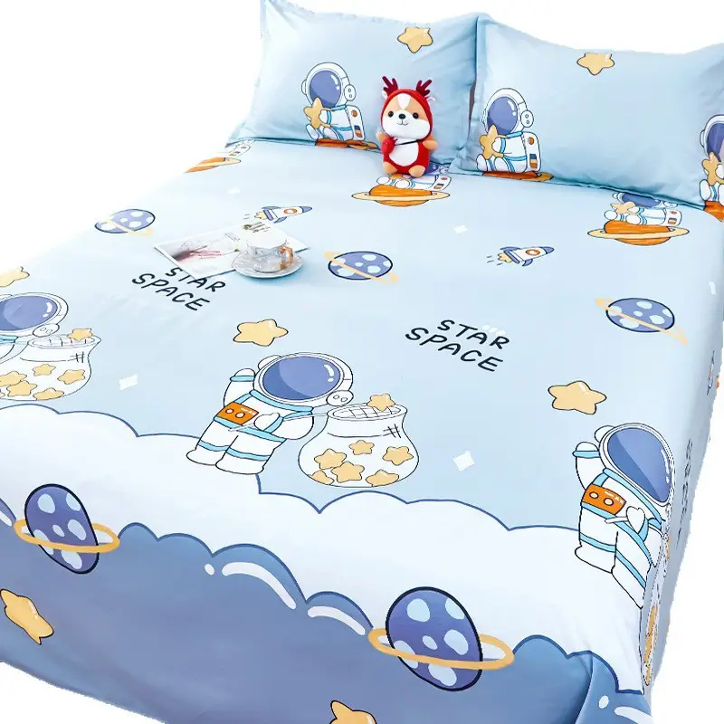 [skin-friendly delicate] children's cartoon cotton sheets single 1.2 single bed 1.5 meters 1.8m dormitory quilt