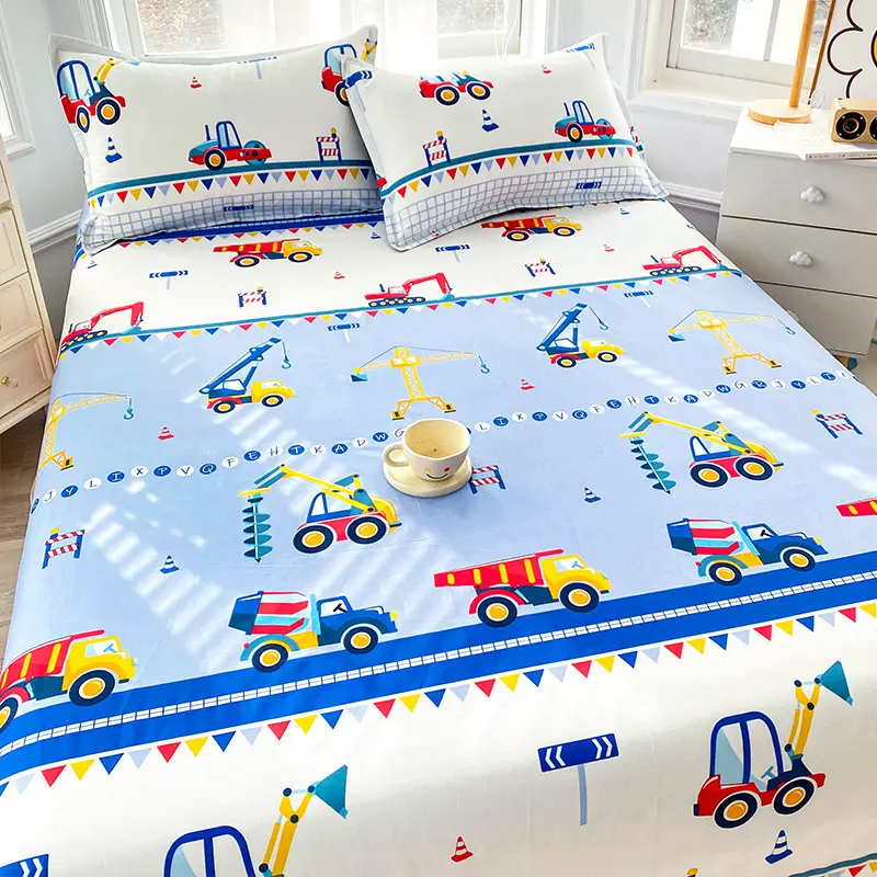 [skin-friendly delicate] children's cartoon cotton sheets single 1.2 single bed 1.5 meters 1.8m dormitory quilt