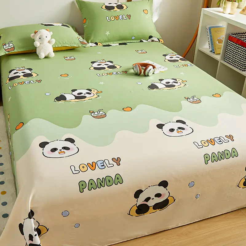 [skin-friendly delicate] children's cartoon cotton sheets single 1.2 single bed 1.5 meters 1.8m dormitory quilt