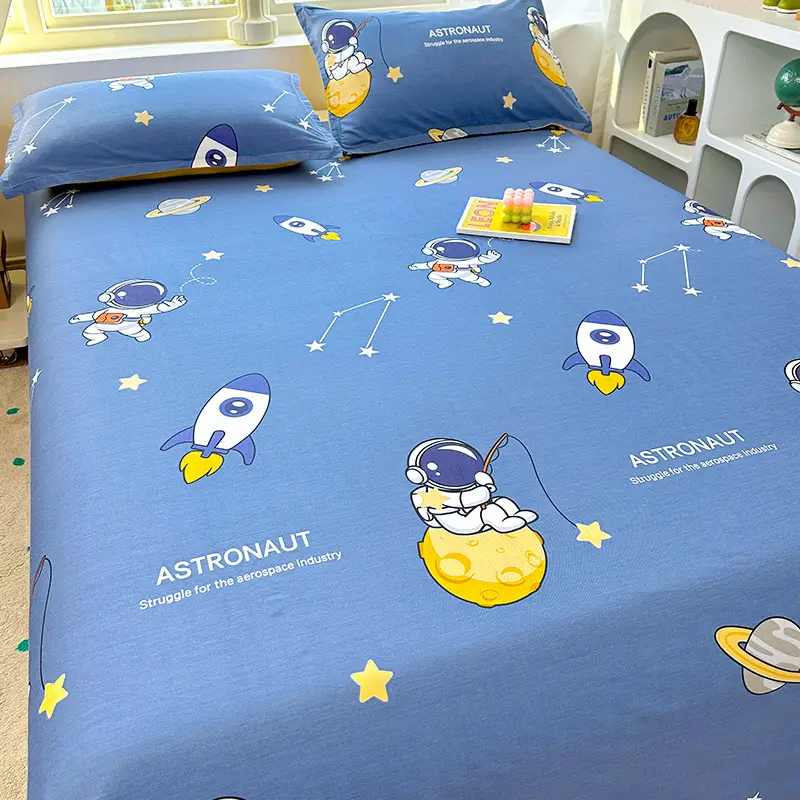 [skin-friendly delicate] children's cartoon cotton sheets single 1.2 single bed 1.5 meters 1.8m dormitory quilt