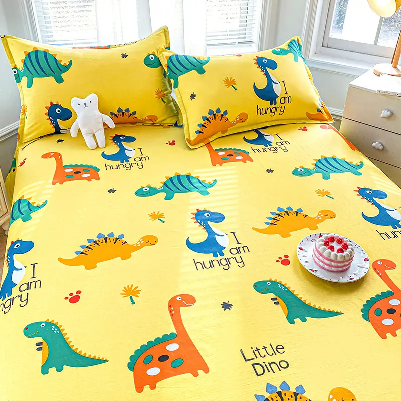 [skin-friendly delicate] children's cartoon cotton sheets single 1.2 single bed 1.5 meters 1.8m dormitory quilt
