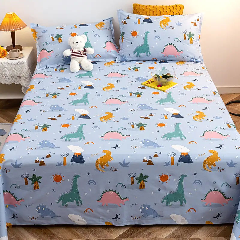 [skin-friendly delicate] children's cartoon cotton sheets single 1.2 single bed 1.5 meters 1.8m dormitory quilt