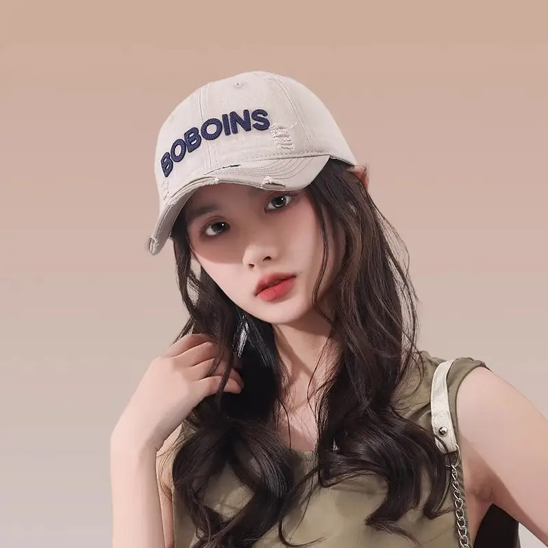 Women Retro Duckbill Cap with Letter Embroidery - Image 7