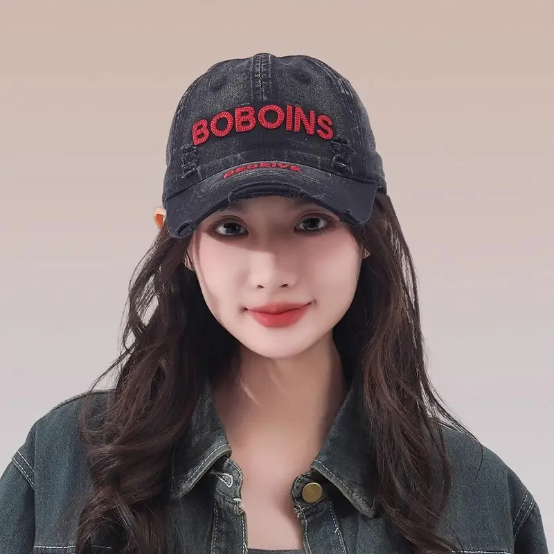 Women Retro Duckbill Cap with Letter Embroidery - Image 8