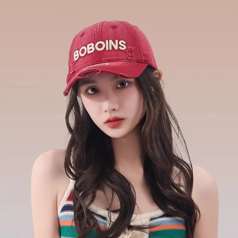 Women Retro Duckbill Cap with Letter Embroidery - Image 10