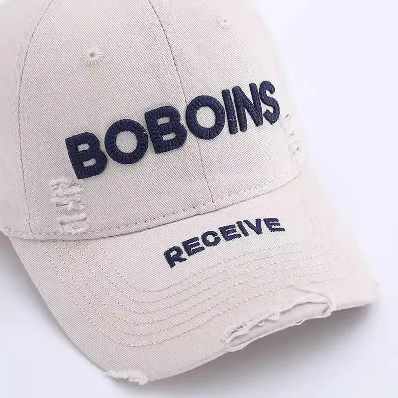 Women Retro Duckbill Cap with Letter Embroidery — feature 2