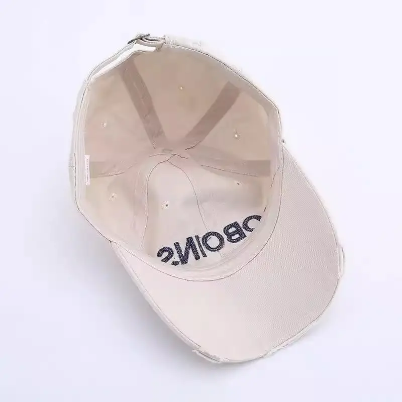Women Retro Duckbill Cap with Letter Embroidery — feature 3