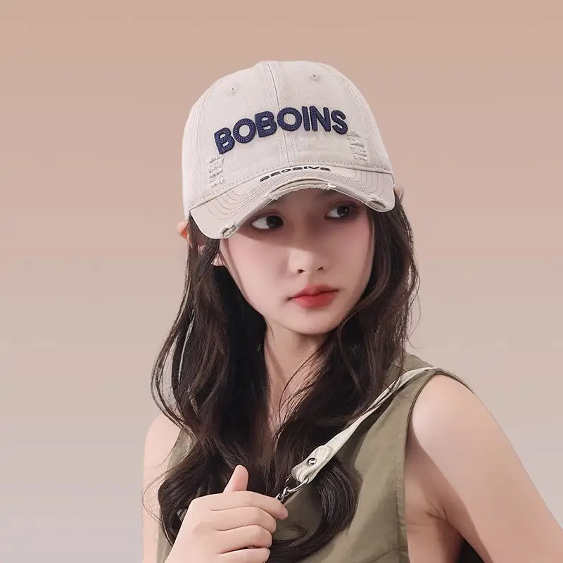 Women Retro Duckbill Cap with Letter Embroidery - Image 4