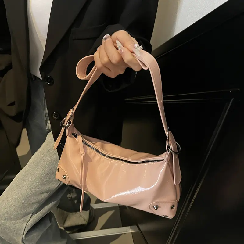2025 New Niche Design Underarm Bag Women's Leather Crossbody - Image 7
