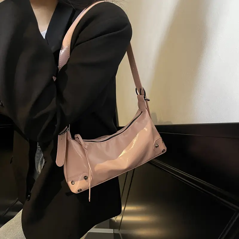 2025 New Niche Design Underarm Bag Women's Leather Crossbody - Image 8