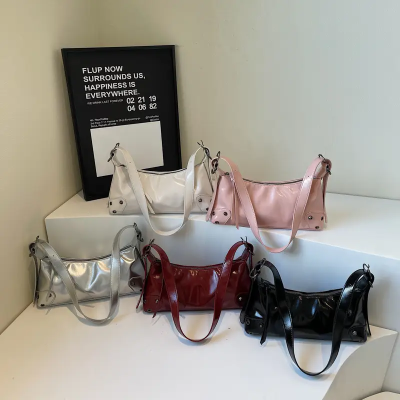 2025 New Niche Design Underarm Bag Women's Leather Crossbody - Image 9