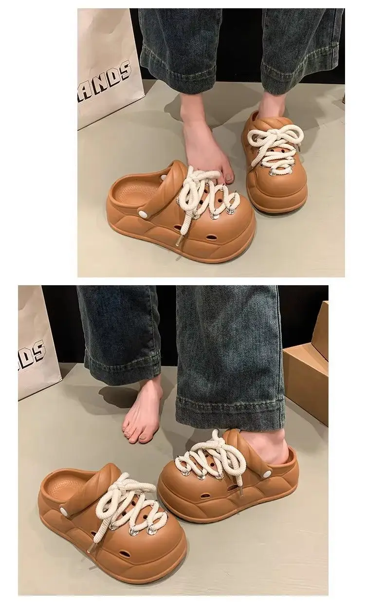 Women's Cream Rope Sandals Non-Slip Thick Sole — feature 25