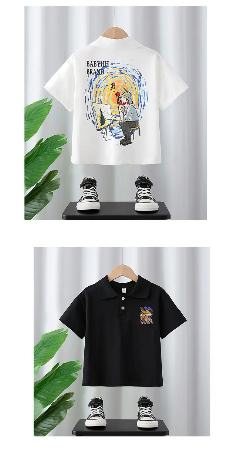 Baby Boys Black Polo Shirt with Embroidered Logo 2025 — feature 10