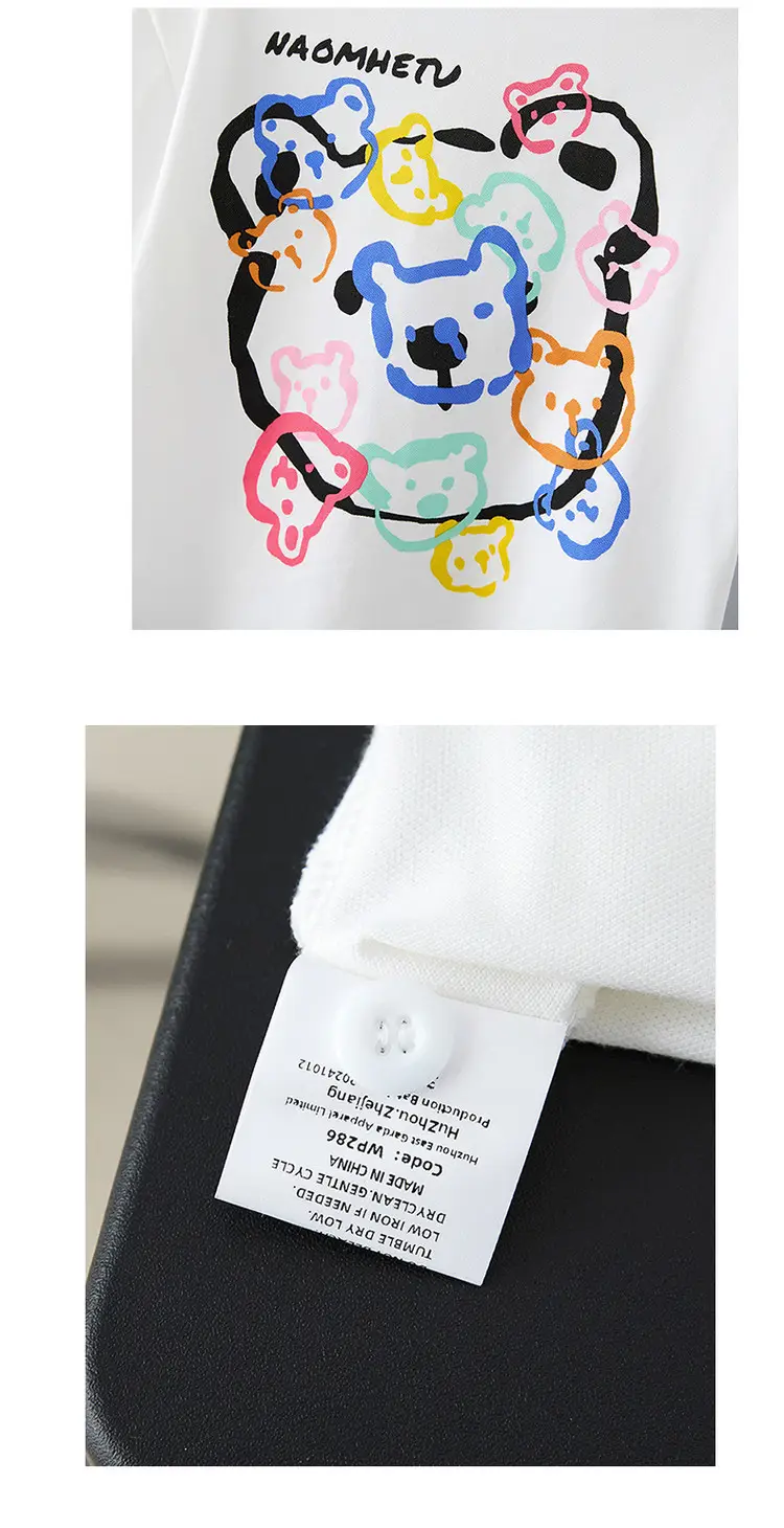 Boys White Cotton T-Shirt 2025 Summer Thin Half Sleeve — feature 14