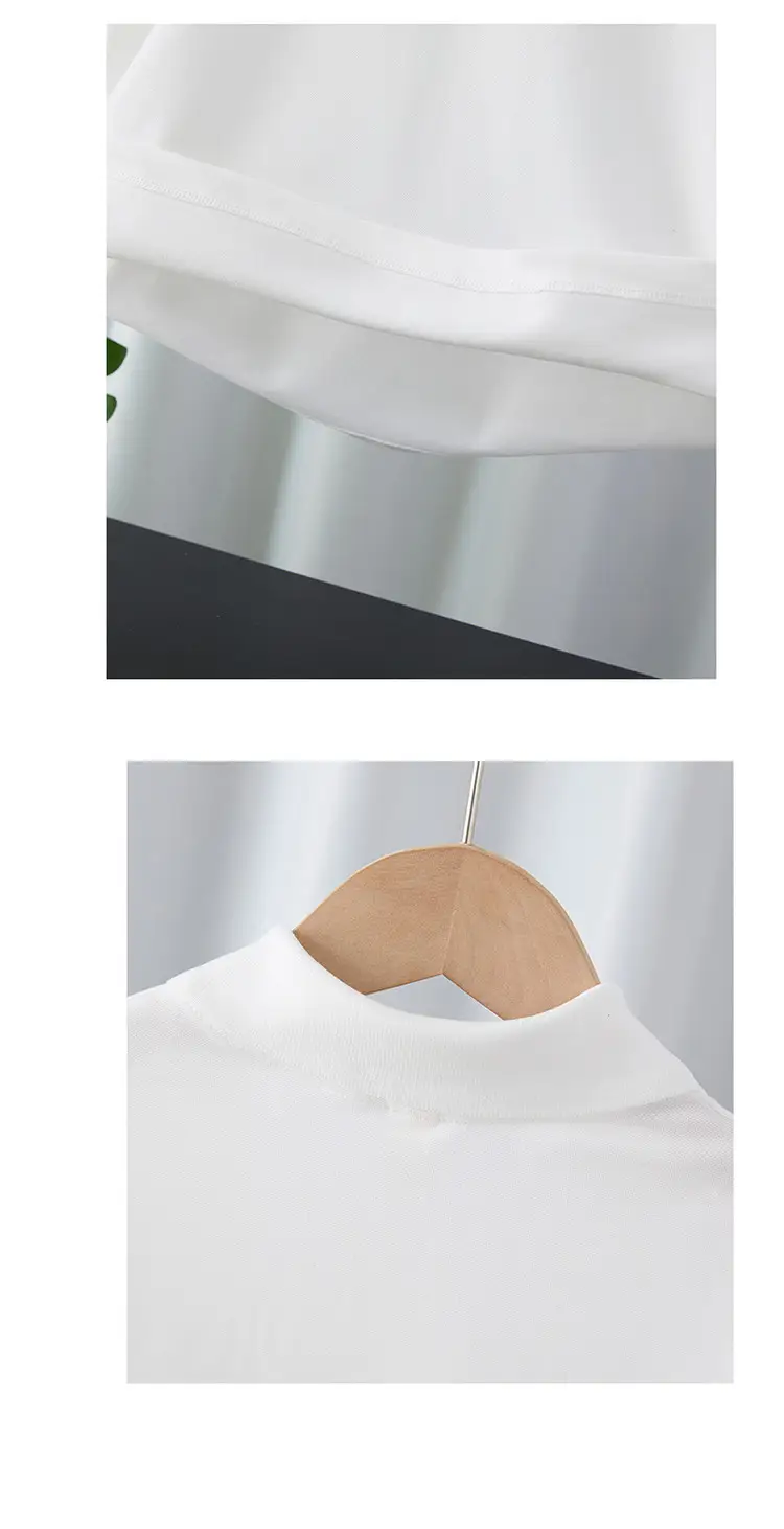 White Polo Shirt for Kids 2025 Summer Medium to XL — feature 12