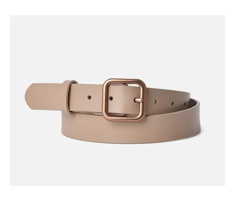 Women Genuine Leather Belt with Square Buckle — feature 8