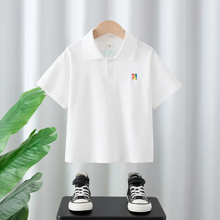 Boys' Cotton Graphic T-Shirt White Summer 2025 - Image 3