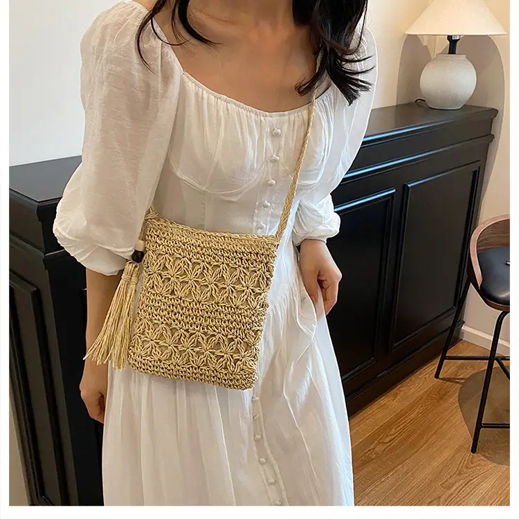 Hand-Woven Straw Crossbody Bag for Women — feature 15