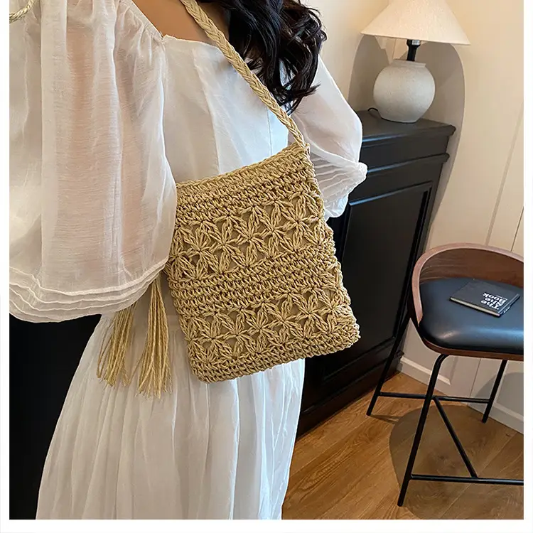 Hand-Woven Straw Crossbody Bag for Women — feature 16
