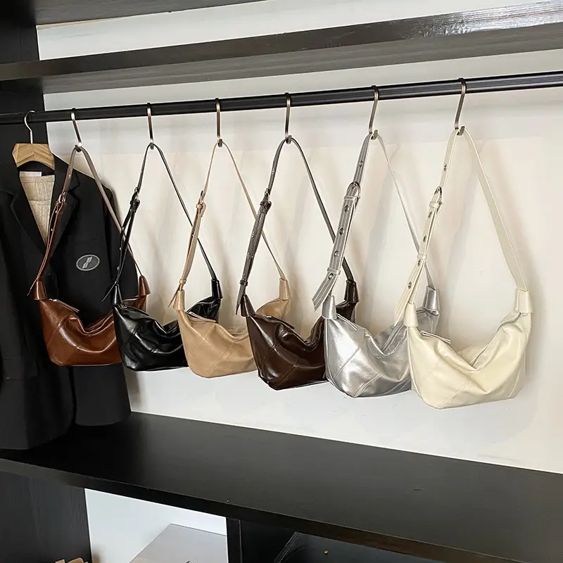 Nude Leather Crossbody Bag for Women 2025 - Image 8