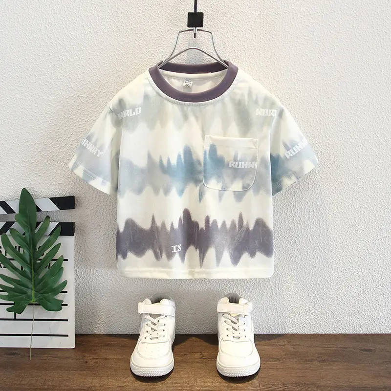 Boys Tie-Dye Cotton Summer T-Shirt - Image 4