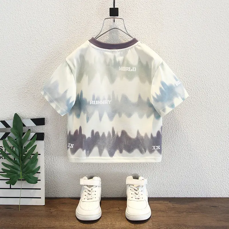 Boys Tie-Dye Cotton Summer T-Shirt - Image 5