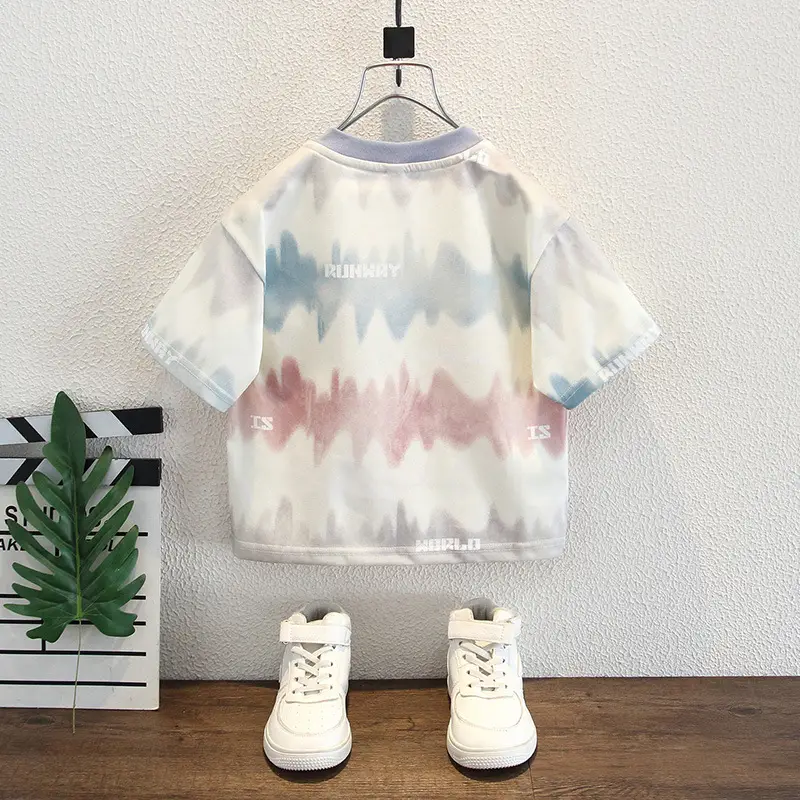 Boys Tie-Dye Cotton Summer T-Shirt - Image 6