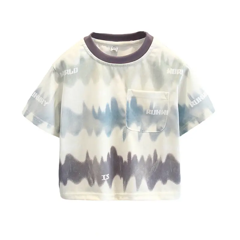 Boys Tie-Dye Cotton Summer T-Shirt - Image 7