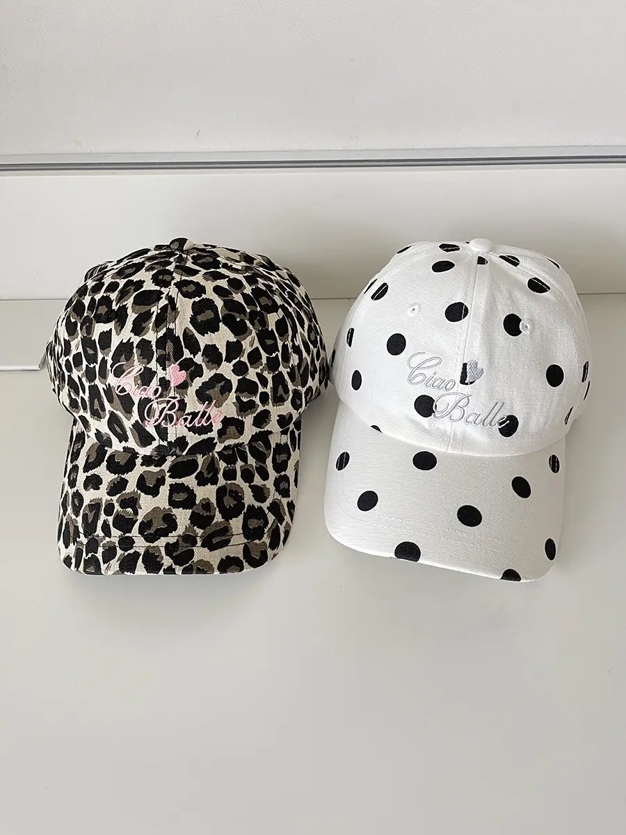 Women Korean Ins Blogger Sweet Polka Dot Cap Summer Sunshade — feature 6