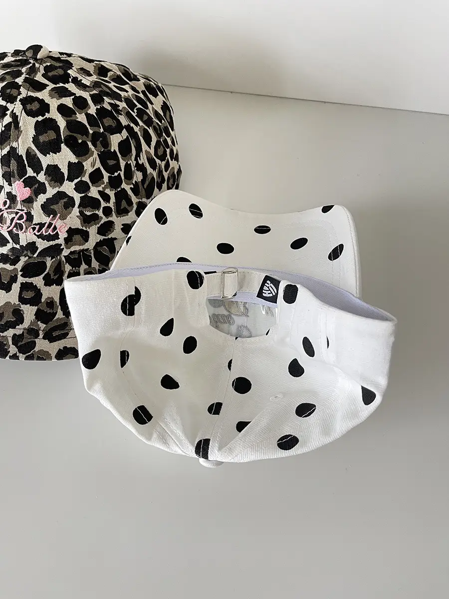 Women Korean Ins Blogger Sweet Polka Dot Cap Summer Sunshade — feature 7