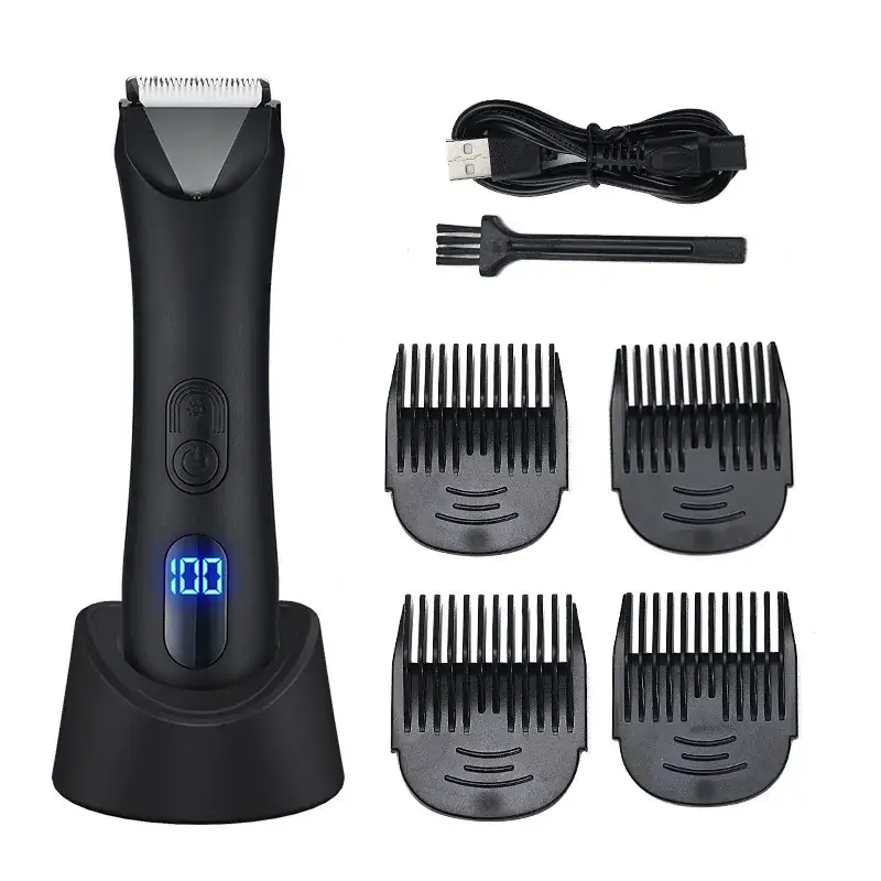 Factory Cross-Border Men's Electric Private Trimmer with Lcd Display - Image 6