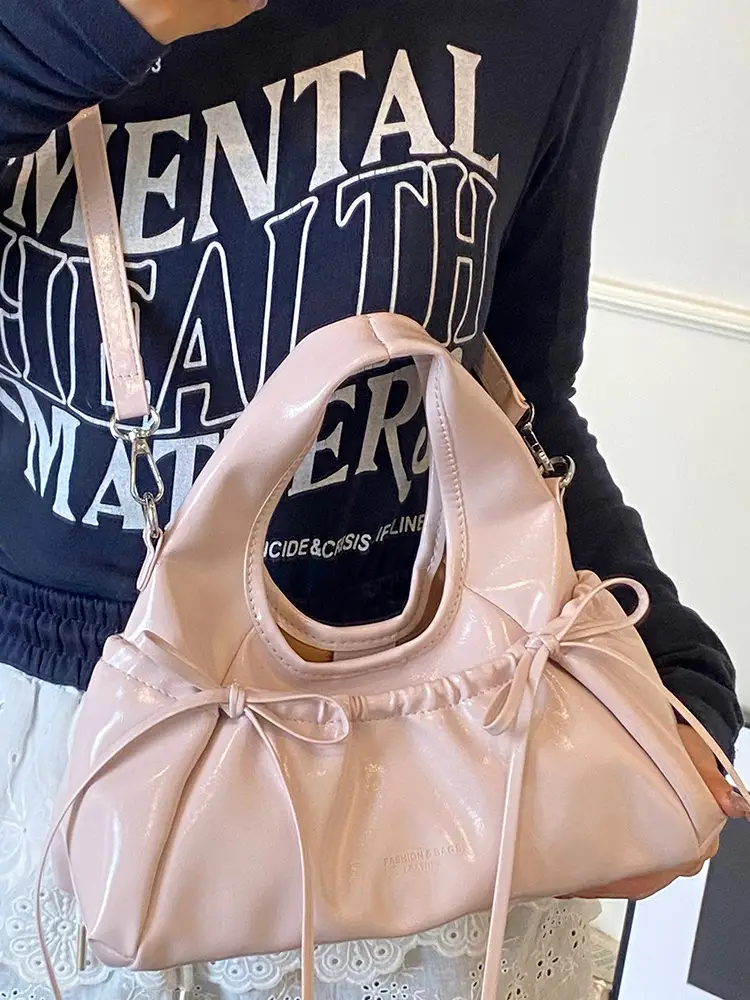 Pink Knot Bow Wrist Bag for Women 2025 - Image 10