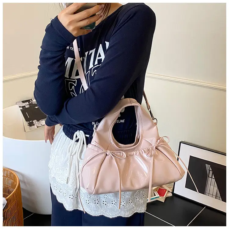 Pink Knot Bow Wrist Bag for Women 2025 — feature 26