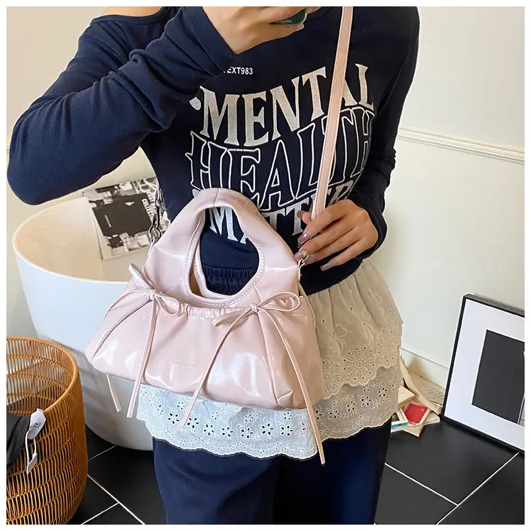 Pink Knot Bow Wrist Bag for Women 2025 — feature 27