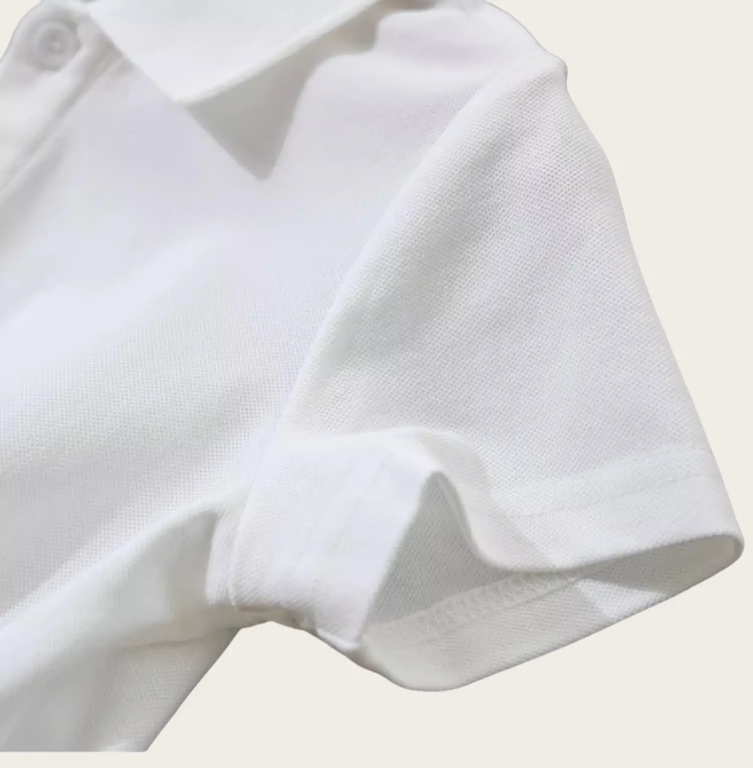 Tiny Angel Polo Collar Short Sleeve Boys Girls White — feature 19