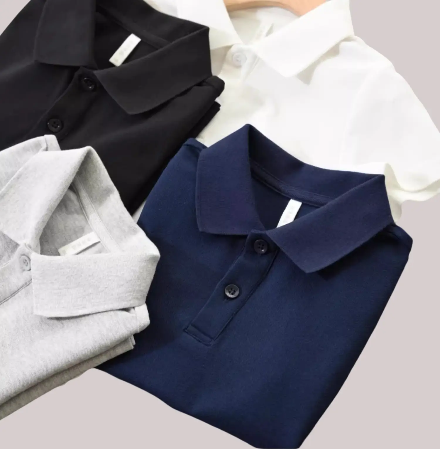 Tiny Angel Polo Collar Short Sleeve Boys Girls White — feature 24